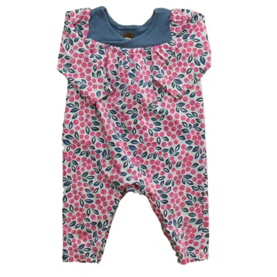 Pre-owned Tea Kids' Girls Purple Pink Long Sleeve Outfit