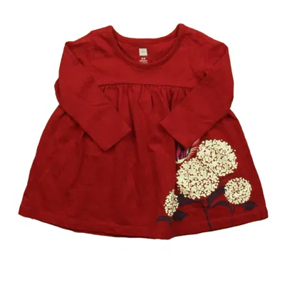 Tea Kids' Girls Red Bird Dress