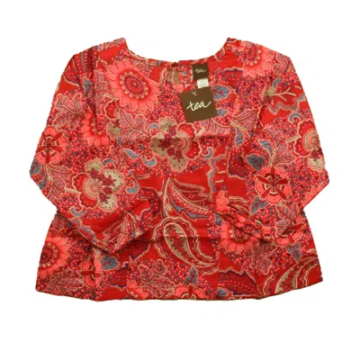 Tea Kids' Girls Red Pink Blouse