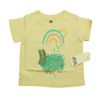 Tea Kids' Girls Yellow Rabbit T-shirt