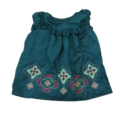 Tea Kids' L Floral Dress In Blue