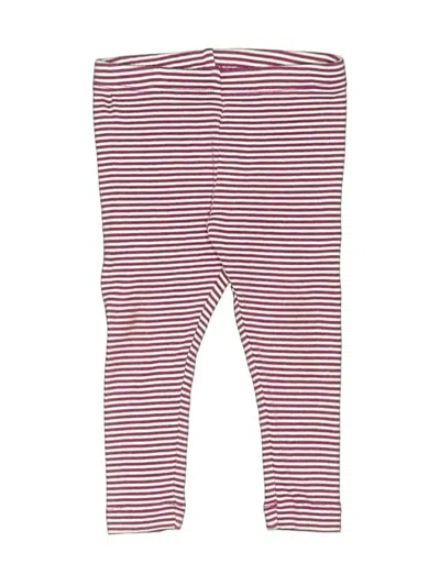 Pre-owned Tea Babies' Leggings In Burgundy