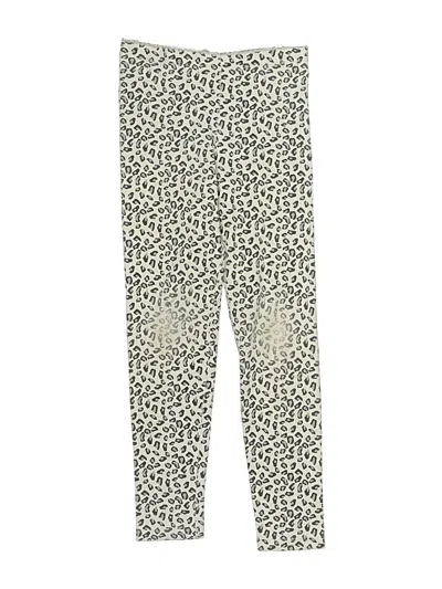 Pre-owned Tea Kids' Leggings In Ivory