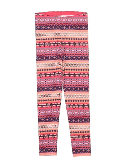 Pre-owned Tea Kids' Leggings In Pink
