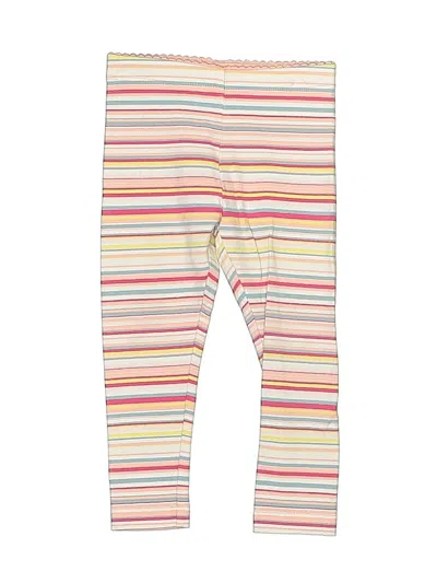 Pre-owned Tea Kids' Leggings In White