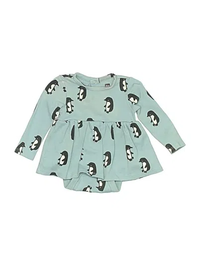 Pre-owned Tea Babies' Long Sleeve Onesie In Blue