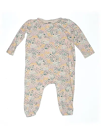 Pre-owned Tea Kids' Long Sleeve Onesie In Gold
