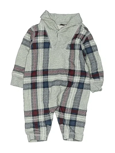 Pre-owned Tea Babies' Long Sleeve Onesie In Gray