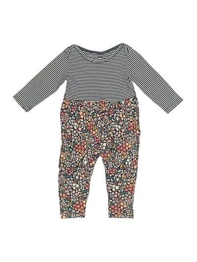 Pre-owned Tea Babies' Long Sleeve Onesie In Gray
