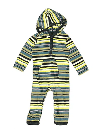 Pre-owned Tea Kids' Long Sleeve Onesie In Green