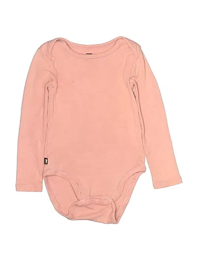 Pre-owned Tea Kids' Long Sleeve Onesie In Pink