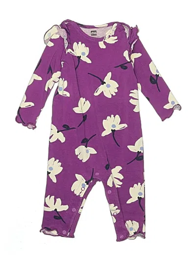 Pre-owned Tea Babies' Long Sleeve Onesie In Purple