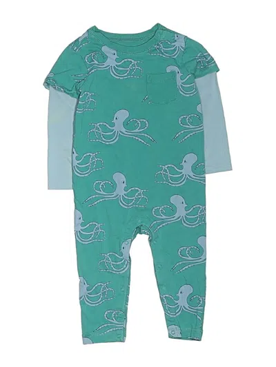 Pre-owned Tea Kids' Long Sleeve Outfit In Blue