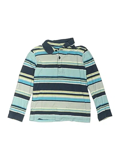 Pre-owned Tea Kids' Long Sleeve Polo Shirt In Blue