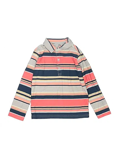 Pre-owned Tea Kids' Long Sleeve Polo Shirt In Pink