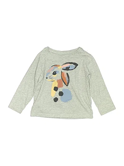 Pre-owned Tea Kids' Long Sleeve T-shirt In Gray