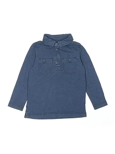 Pre-owned Tea Kids' Long Sleeve Top Blue Tops