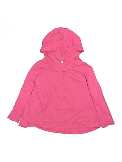 Pre-owned Tea Kids' Long Sleeve Top Pink Keyhole Neckline Tops