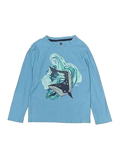 Pre-owned Tea Kids' Long Sleeve Top L Tops In Blue