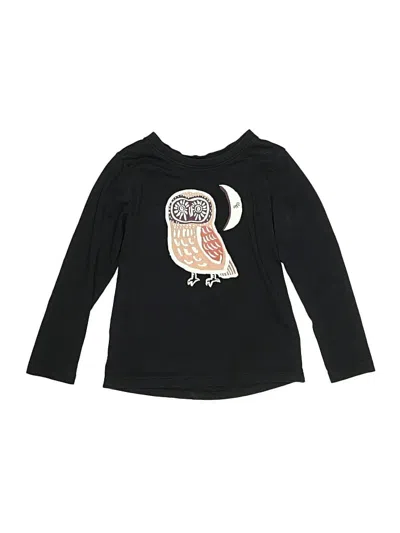 Pre-owned Tea Kids' Long Sleeve T-shirt In Black