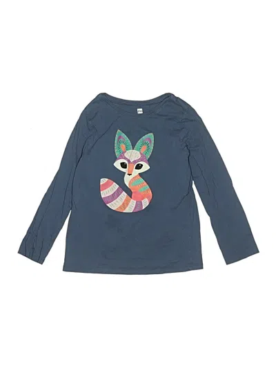 Pre-owned Tea Kids' Long Sleeve T-shirt In Blue