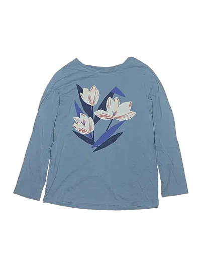 Pre-owned Tea Kids' Long Sleeve T-shirt In Blue