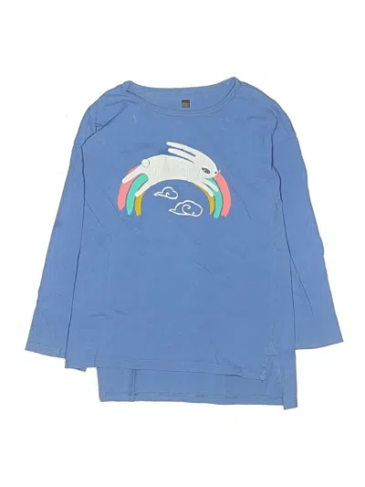 Pre-owned Tea Kids' Long Sleeve T-shirt In Blue