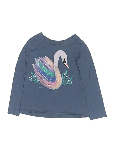 Pre-owned Tea Kids' Long Sleeve T-shirt In Blue
