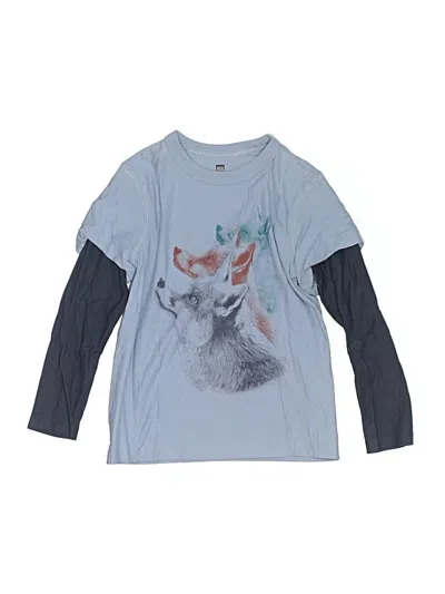 Pre-owned Tea Kids' Long Sleeve T-shirt In Blue