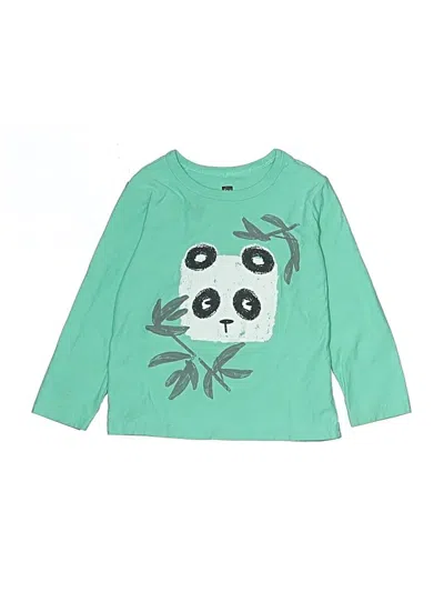 Pre-owned Tea Kids' Long Sleeve T-shirt In Green