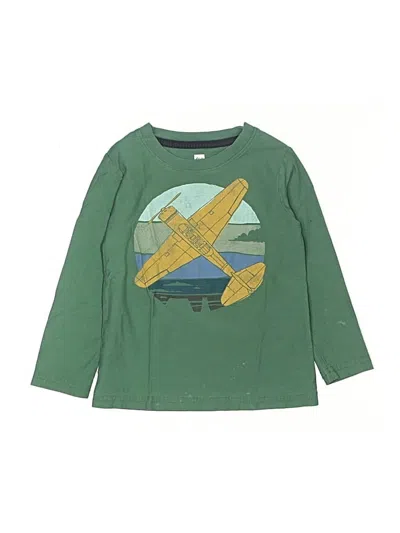Pre-owned Tea Kids' Long Sleeve T-shirt In Green