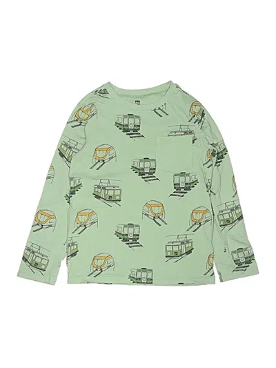 Pre-owned Tea Kids' Long Sleeve T-shirt In Green