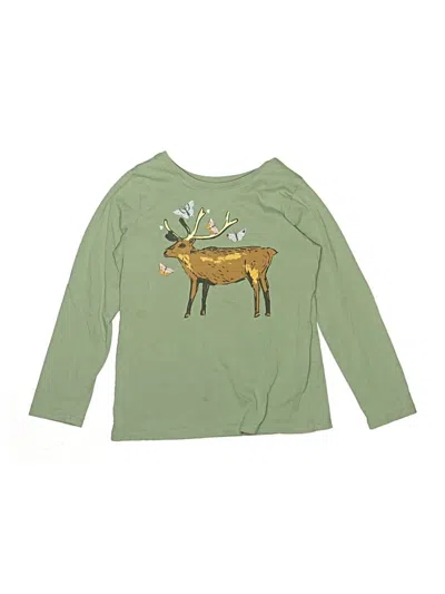 Pre-owned Tea Kids' Long Sleeve T-shirt In Green