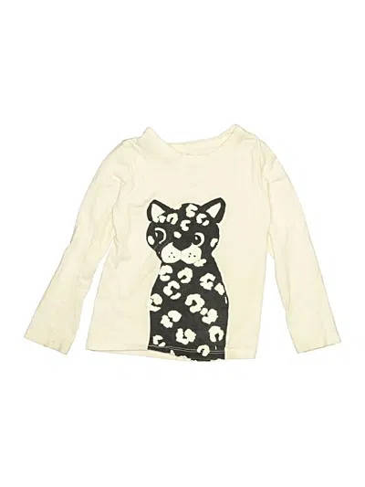 Pre-owned Tea Kids' Long Sleeve T-shirt In Ivory