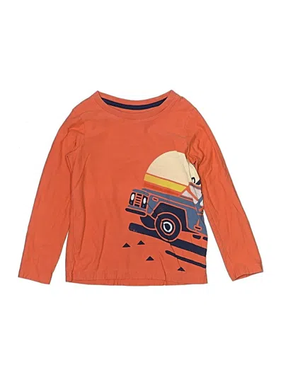 Pre-owned Tea Kids' Long Sleeve T-shirt In Orange