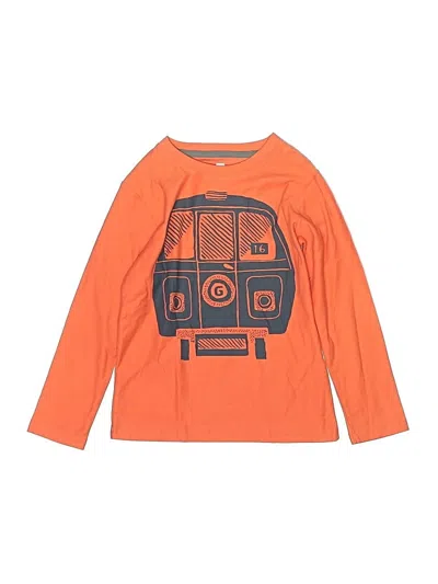 Pre-owned Tea Kids' Long Sleeve T-shirt In Orange