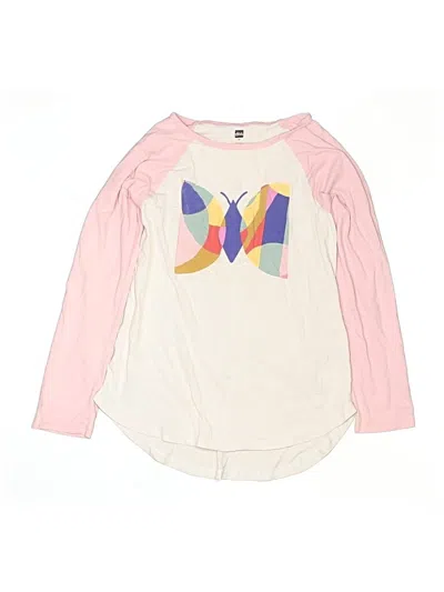 Pre-owned Tea Kids' Long Sleeve T-shirt In Pink