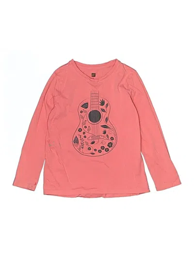 Pre-owned Tea Kids' Long Sleeve T-shirt In Pink