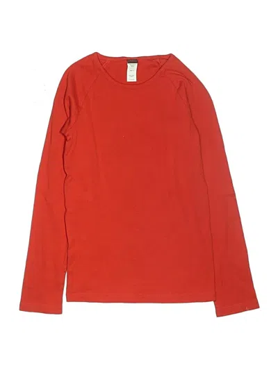 Pre-owned Tea Kids' Long Sleeve T-shirt In Red