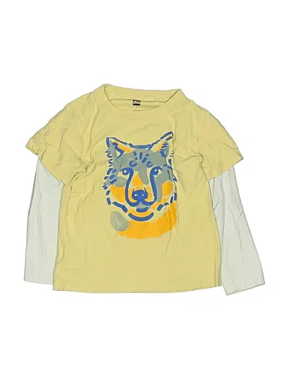 Pre-owned Tea Kids' Long Sleeve T-shirt In Yellow