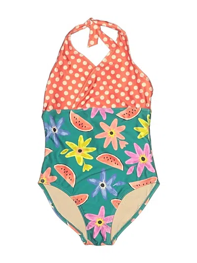 Pre-owned Tea Kids' One Piece Swimsuit In Orange