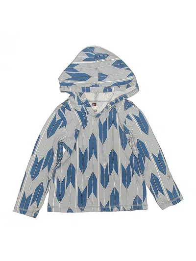 Pre-owned Tea Kids' Poncho In Blue