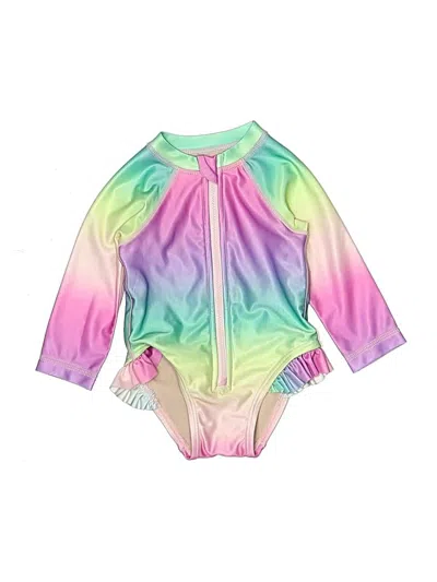 Pre-owned Tea Babies' Rash Guard In Pink