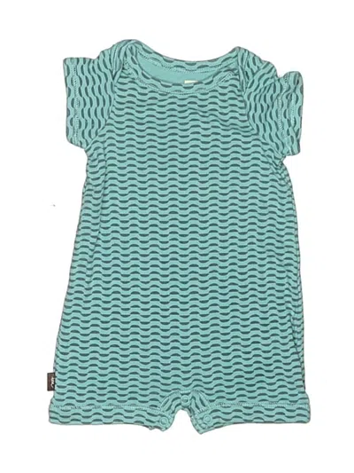 Pre-owned Tea Babies' Short Sleeve Onesie In Blue