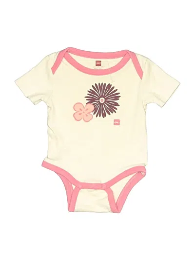 Pre-owned Tea Babies' Short Sleeve Onesie In Ivory