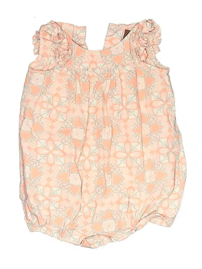 Pre-owned Tea Babies' Short Sleeve Onesie In Orange