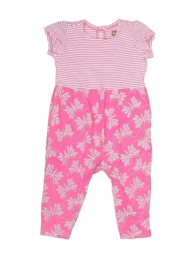Pre-owned Tea Babies' Short Sleeve Onesie In Pink