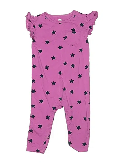 Pre-owned Tea Kids' Short Sleeve Onesie In Purple