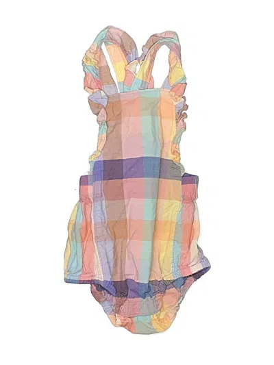 Pre-owned Tea Kids' Short Sleeve Onesie In Purple