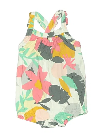 Pre-owned Tea Babies' Short Sleeve Onesie In White